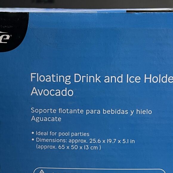 Aldi Avocado 25” Inflatable Floating Drink & Ice Holder Pool Party Lake Tubing - Picture 5 of 8